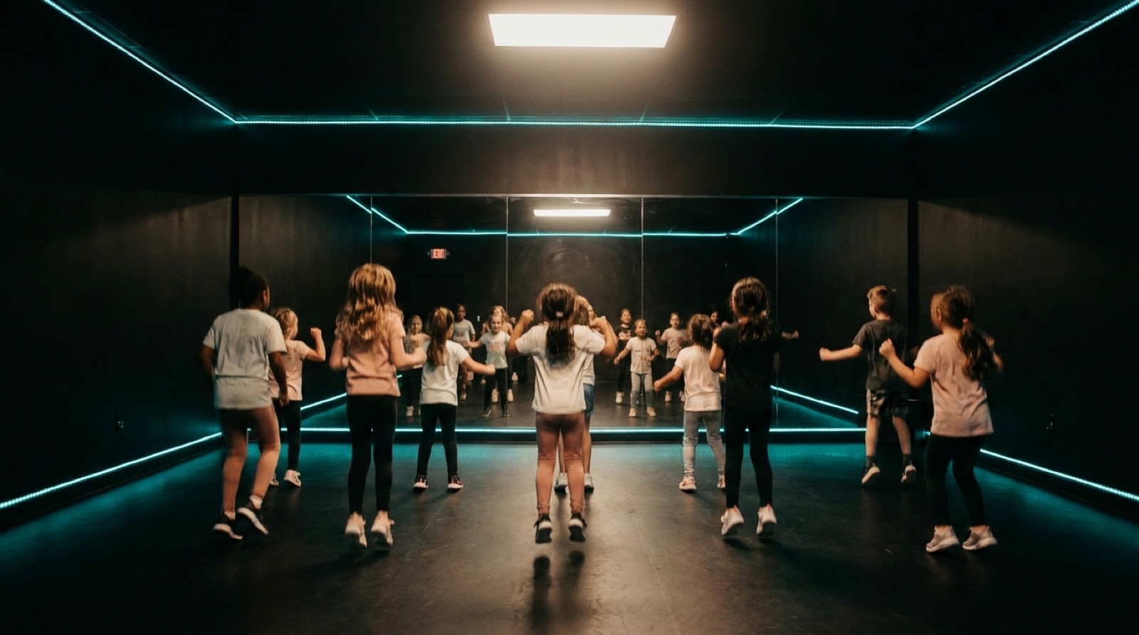 Kids dancing at The Facility