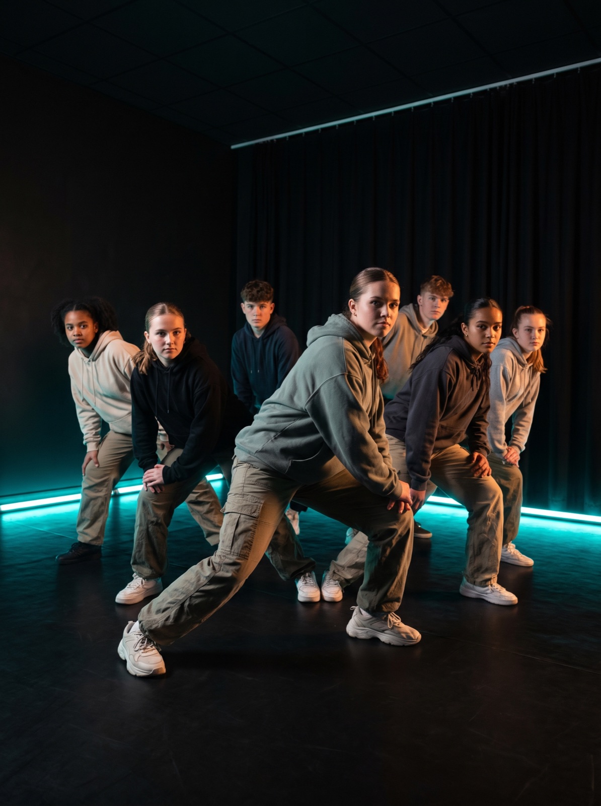 Teens dancing at The Facility